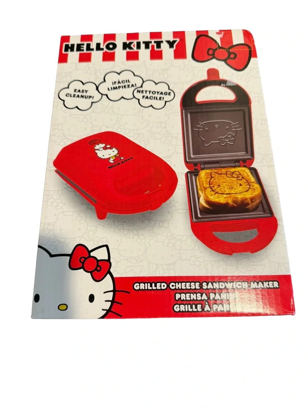 Hello Kitty Red Sandwich Press with Character Detail